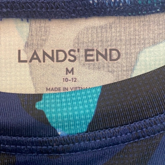 Children’s Lands’ End Polyester & Spandex Blue Polar Bear Rash Guard Shirt Sz M - Picture 5 of 7